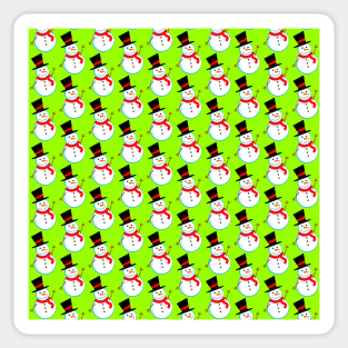 Snowman Pattern Sticker